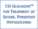 CSI glucagon for treatment of hypoglycemia