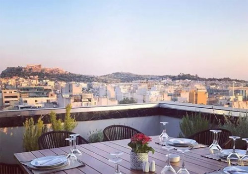 view from the hotel in Athens for the CHI Family Conference