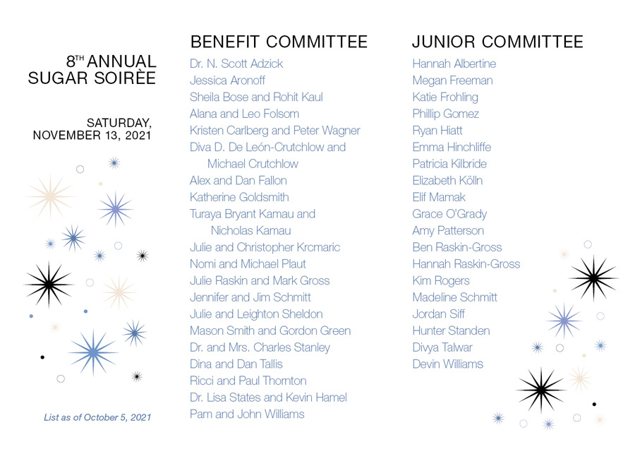 2021 CHI Sugar Soiree committees