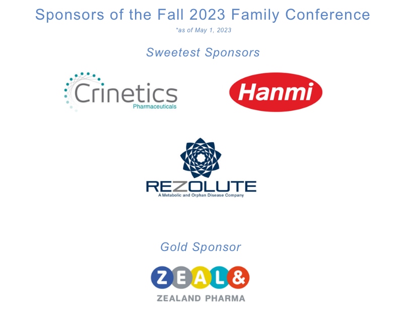 Sponsors for CHI Fall Family Conference in the Hague