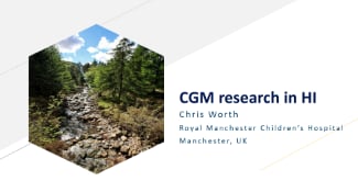 CGM Research presentation CHI Family Conference