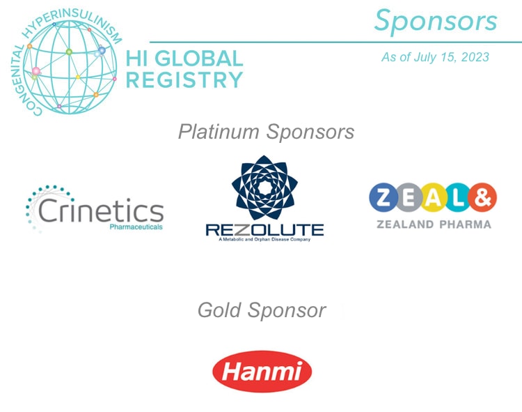 Sponsors of the HI Global Registry
