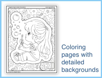 CHI coloring pages