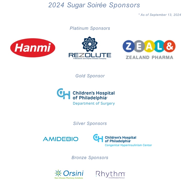 2024 Sugar Soiree sponsors as of Sept 13