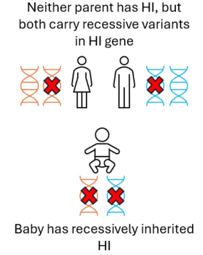 recessive HI