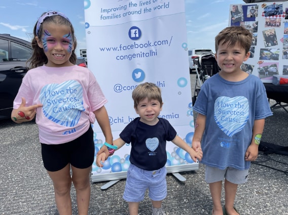 kids at a fundraiser for CHI